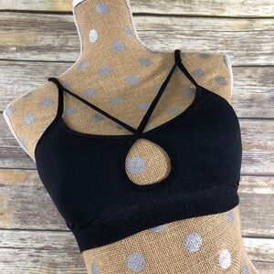 Infinity Raine Black Cross Cross Bralette